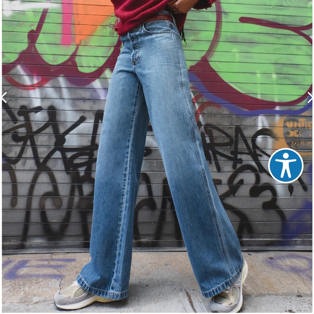 Favorite Daughter Masha High Rise Wide Leg in Long Beach 24